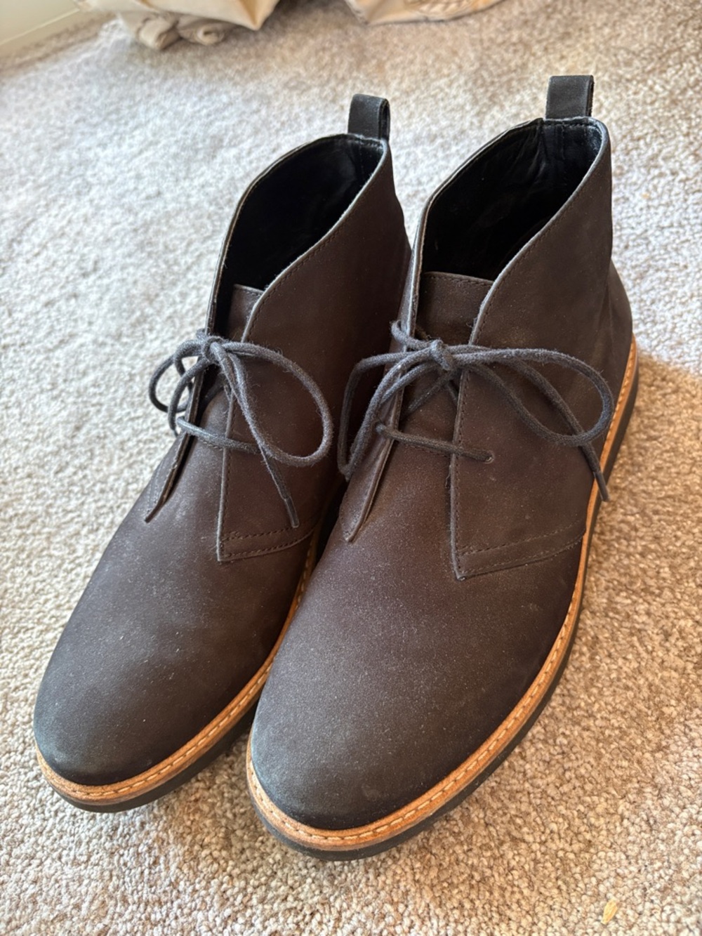 Clarks Black Glick Willa Suede Chukka Boots size 7.5